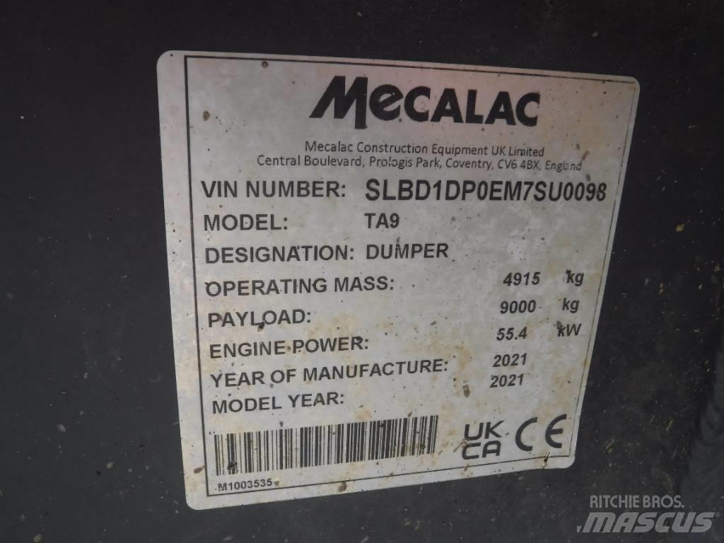 Mecalac TA 9 عربات نقل قلابة للمواقع