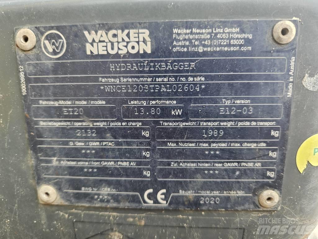 Wacker Neuson ET 20 حفارات صغيرة أقل من 7 طن (حفارات صغيرة)