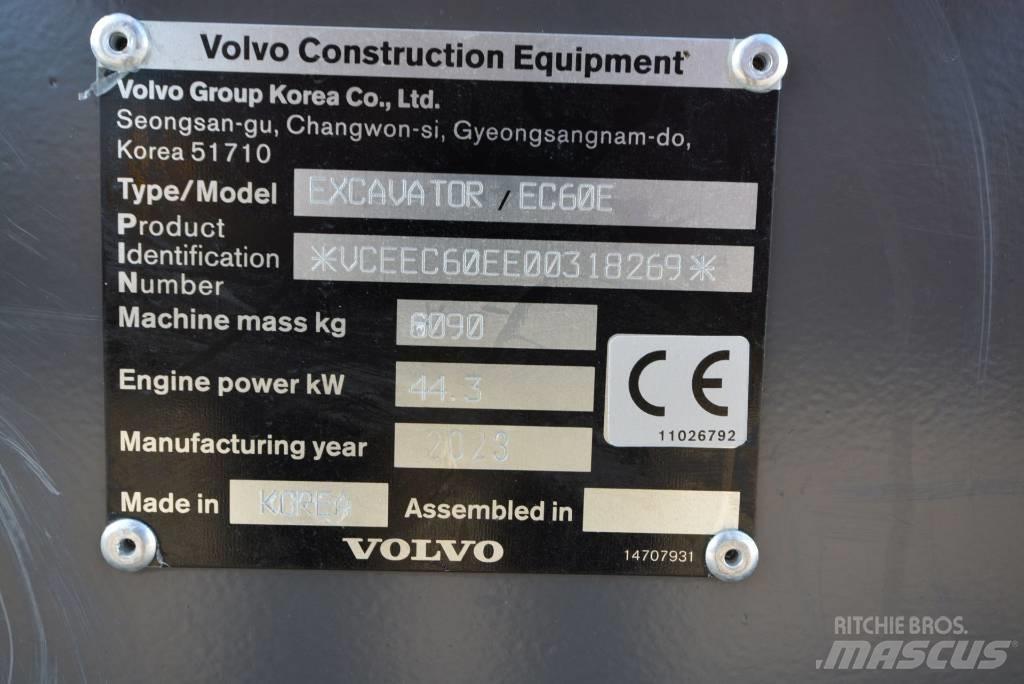 Volvo EC 60 E حفارات صغيرة أقل من 7 طن (حفارات صغيرة)