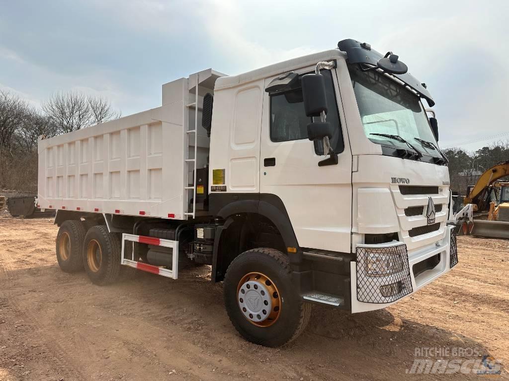 Howo 6*4 371hp شاحنات قلابة