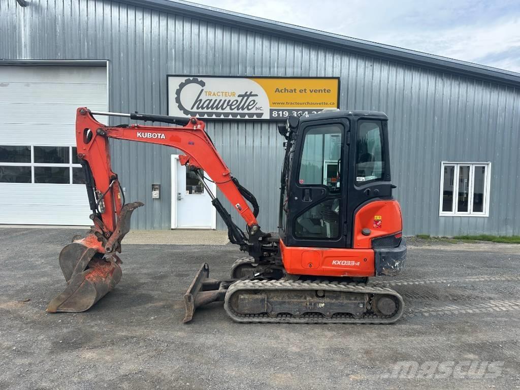 Kubota KX 033-4 حفارات صغيرة أقل من 7 طن (حفارات صغيرة)