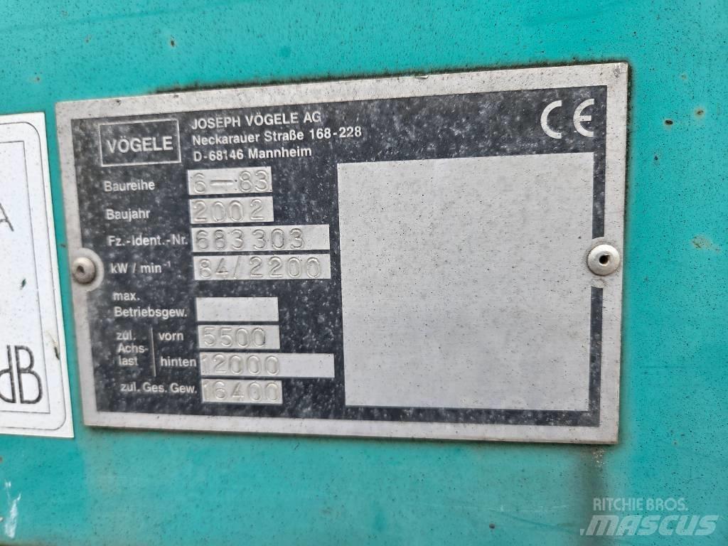 Vögele Super 1603 معدات السفلتة