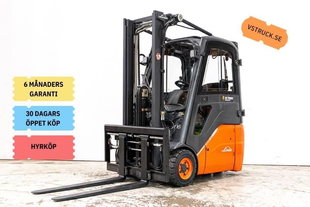Linde E 16 شاحنات ذات رافعات شوكية تعمل بالكهرباء