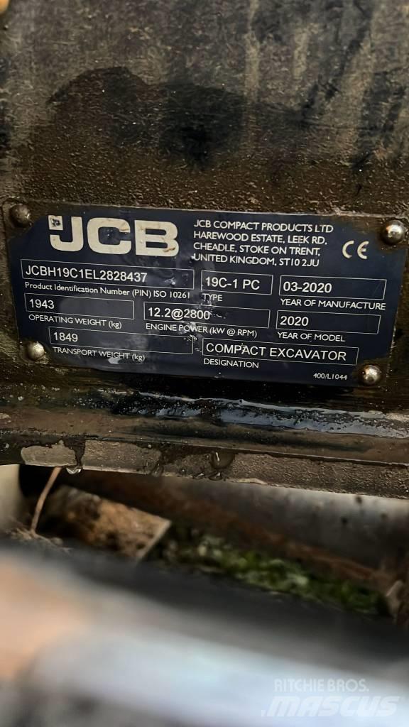 JCB 19 C-1 حفارات صغيرة أقل من 7 طن (حفارات صغيرة)