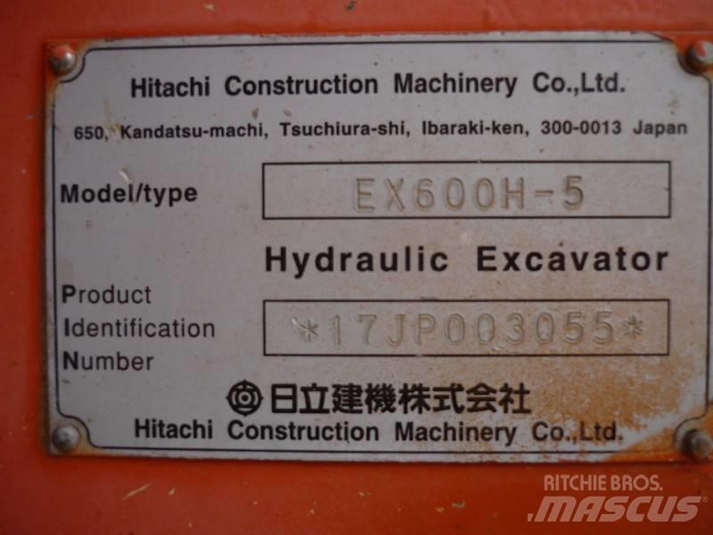 Hitachi EX 600 H-5 حفارات زحافة