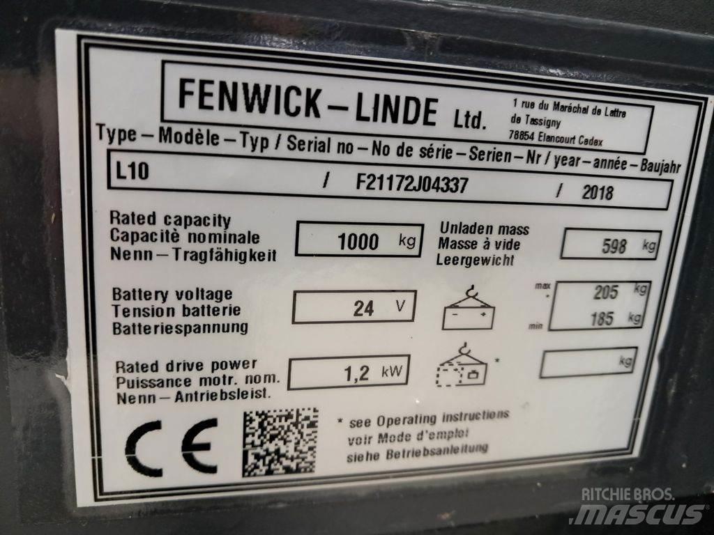 Linde L10 معدات التكديس الجوالة