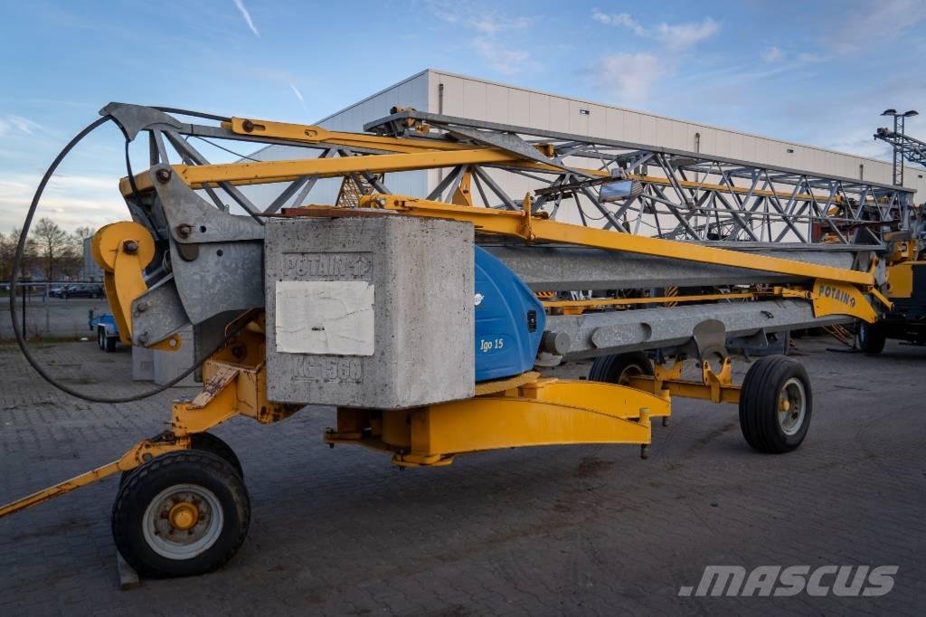 Potain Igo 15 رافعات ذاتية الارتفاع