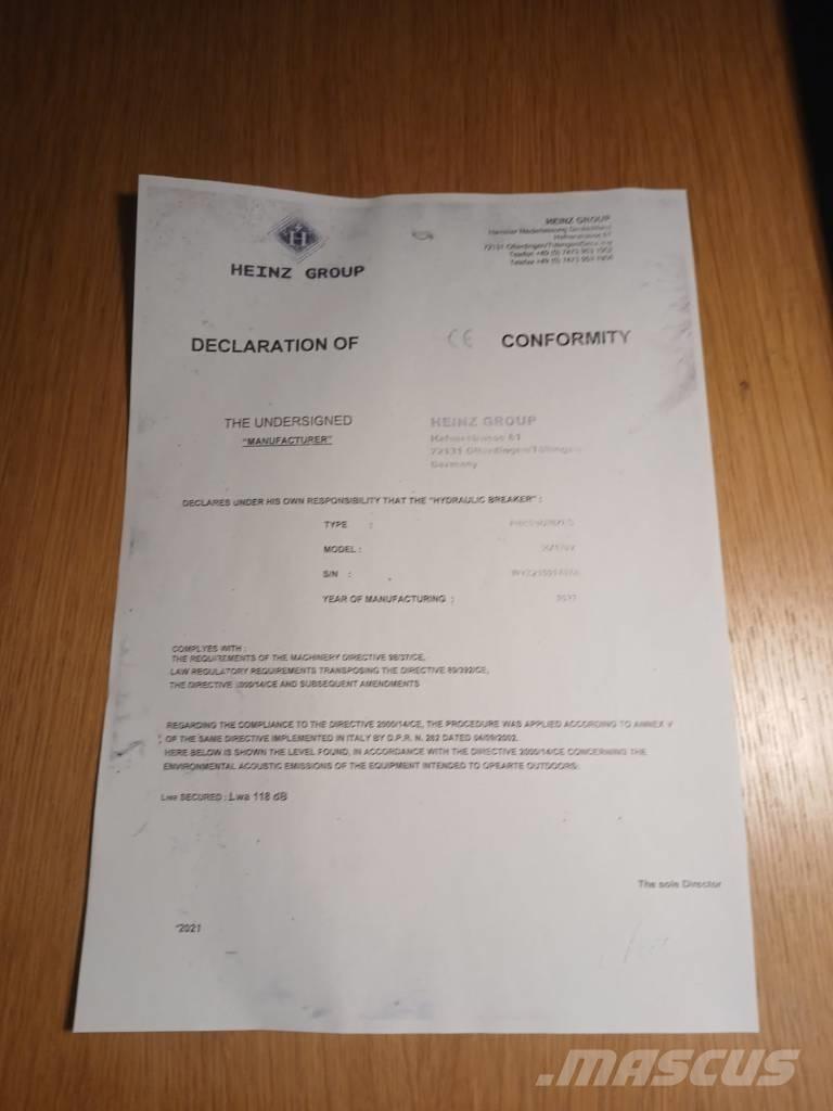 Mustang HM1900 مطارق / كسارات