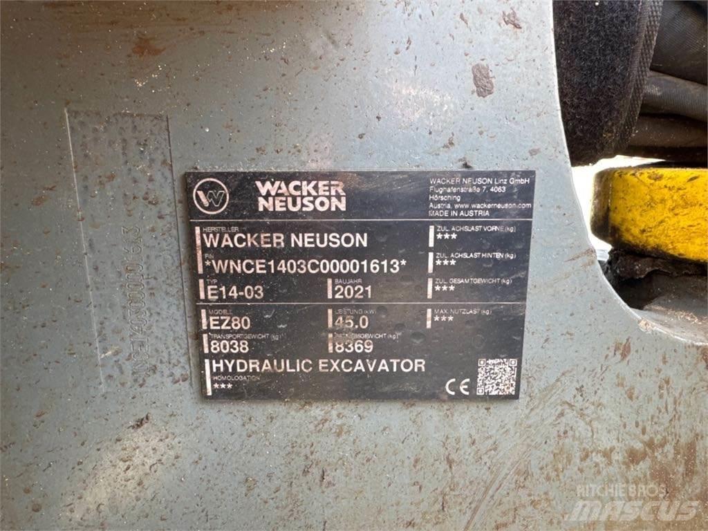 Wacker Neuson EZ80 حفارات زحافة