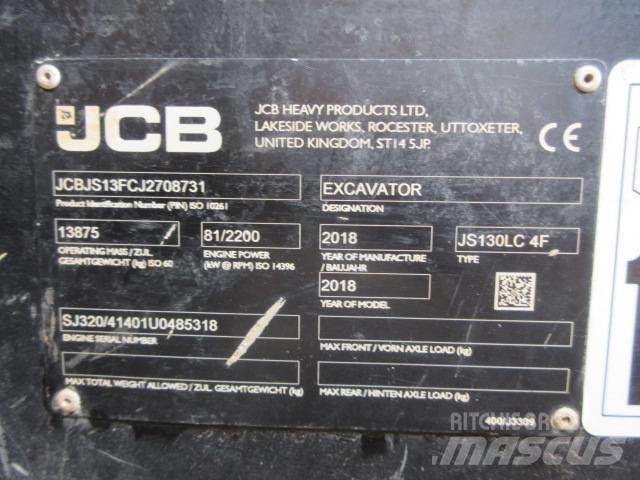 JCB JS130LC Plus+ حفارات زحافة