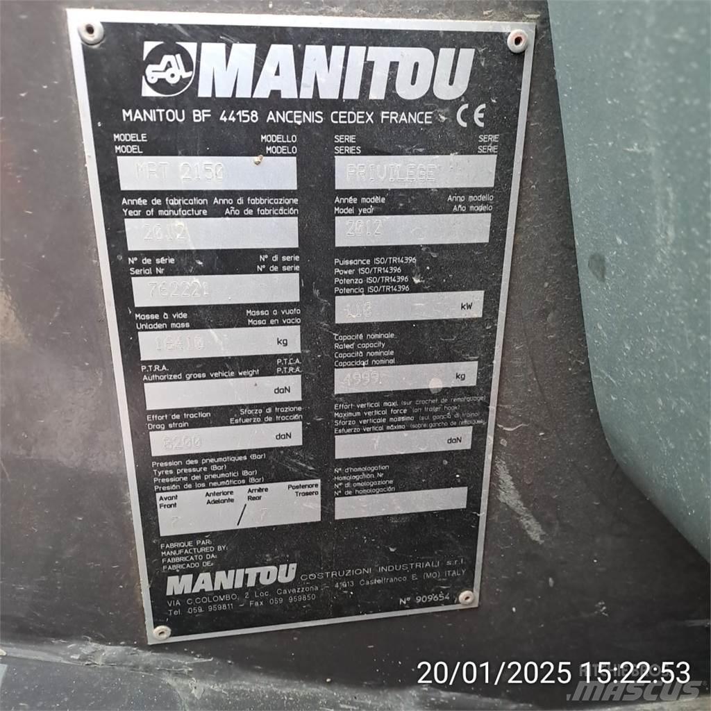 Manitou 2150MRT مناولات متداخلة