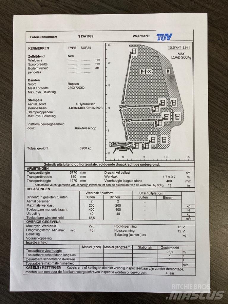 CMC S 24 SOLD رافعات سلة مفصلية
