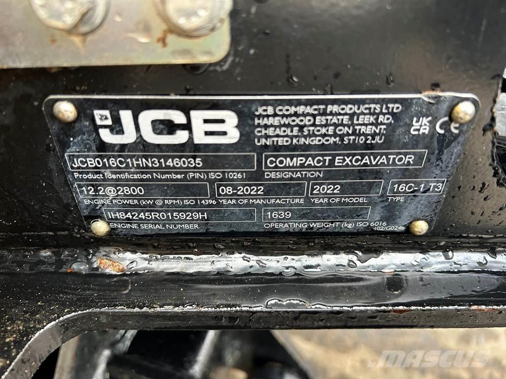 JCB 16C-1 حفارات صغيرة أقل من 7 طن (حفارات صغيرة)