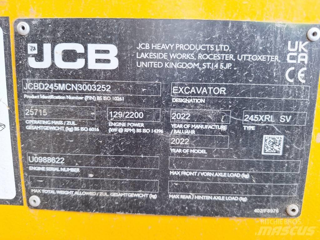 JCB 245 XR LC حفارات زحافة