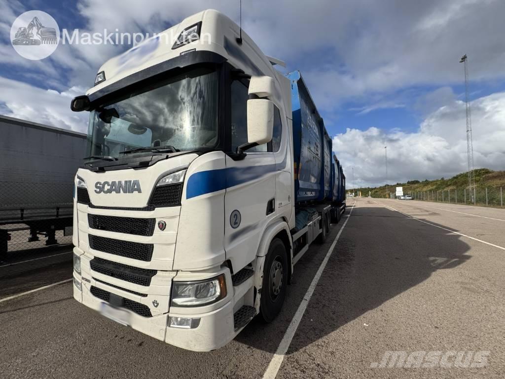 Scania R 580 EKIPAGE شاحنات الرافعات الخطافية