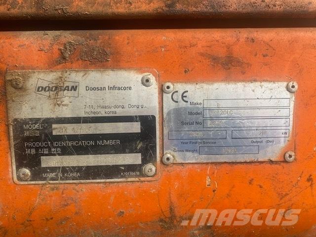Doosan DX 420 LC حفارات زحافة