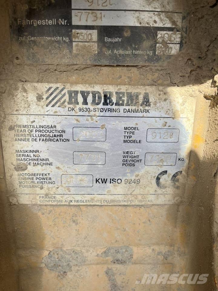 Hydrema 912C عربات نقل قلابة للمواقع
