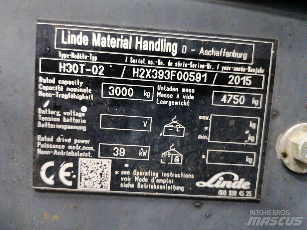 Linde H30T-02 شاحنات LPG