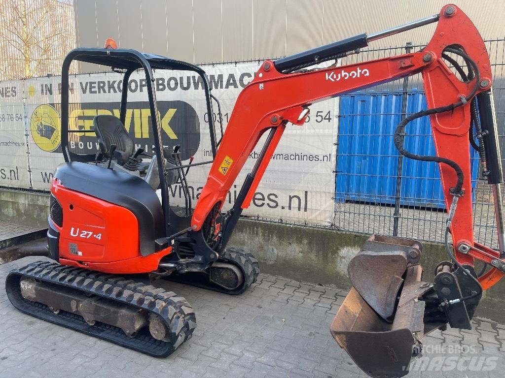 Kubota U 27-4 حفارات صغيرة أقل من 7 طن (حفارات صغيرة)