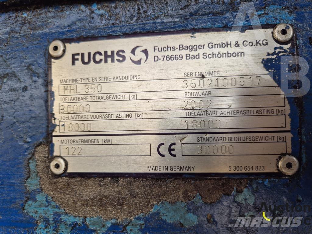 Fuchs MHL 350 حفارات بعجل