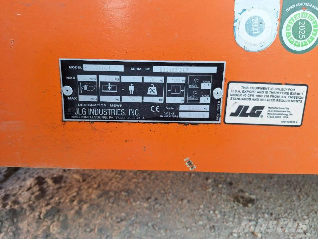 JLG 600AJ رافعات سلة مفصلية