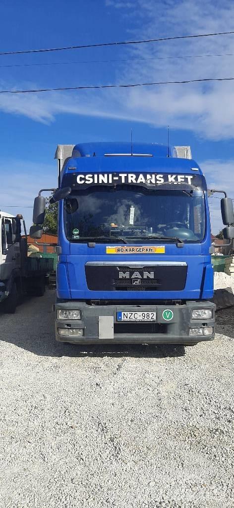 MAN TGL 12.250 شاحنات مسطحة/مفصلية الجوانب