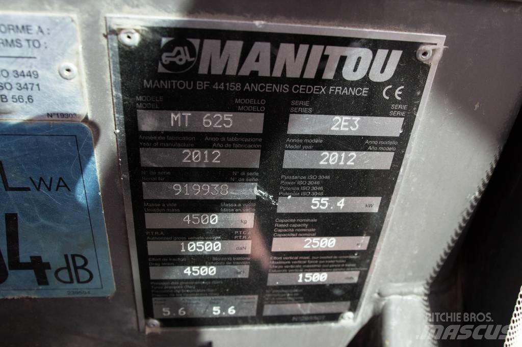 Manitou MT625 مناولات متداخلة