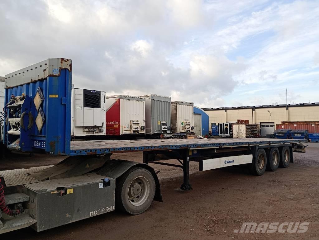 Krone FLAKTRAILER نصف مقطورات مسطحة / مفصلية الجوانب