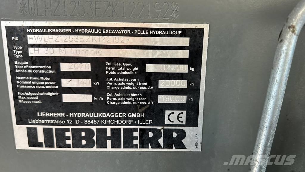 Liebherr LH 30 M مناولات المخلفات / مناولات صناعية