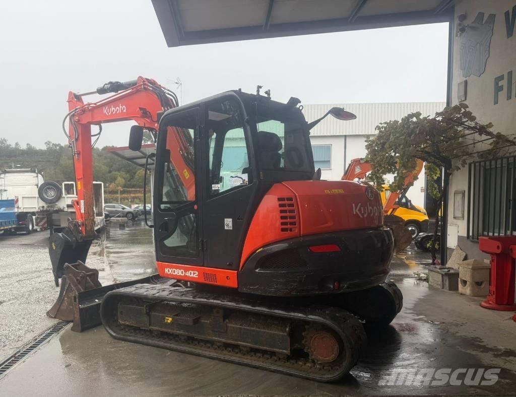 Kubota KX 080 حفارات وسط 7 طن - 12 طن