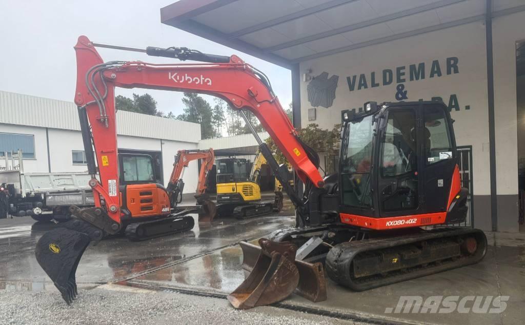 Kubota KX 080 حفارات وسط 7 طن - 12 طن