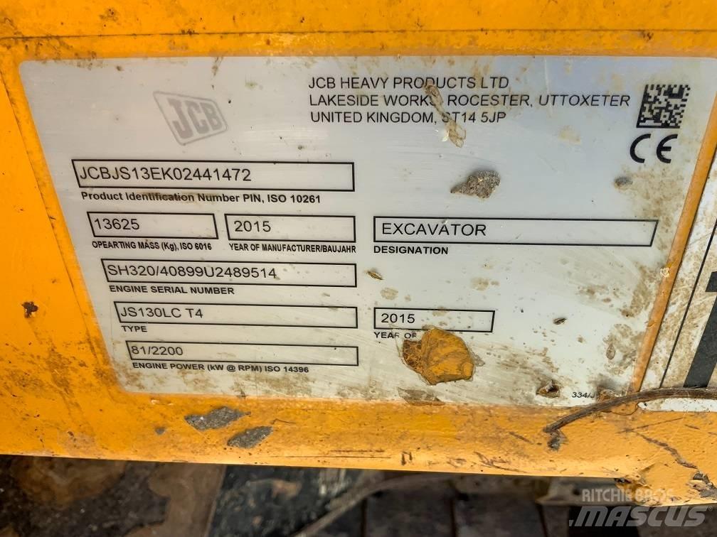 JCB JS 130 LC حفارات زحافة