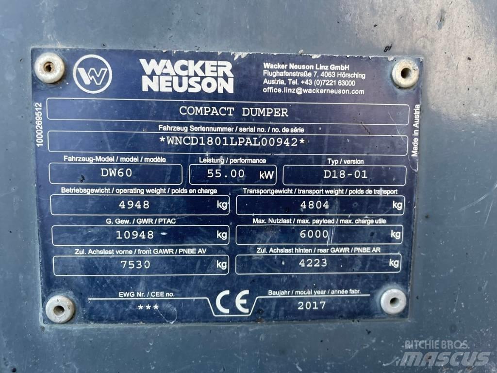 Wacker Neuson DW60 عربات نقل قلابة للمواقع