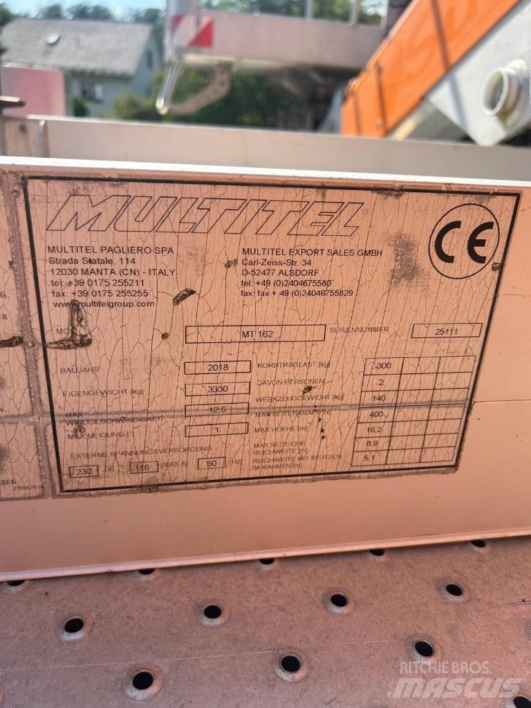 Multitel MT 162 المنصات الهوائية المثبتة على شاحنة