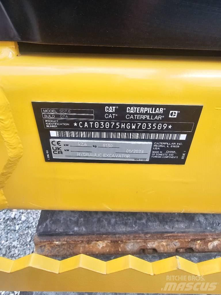 CAT 307.5 حفارات وسط 7 طن - 12 طن