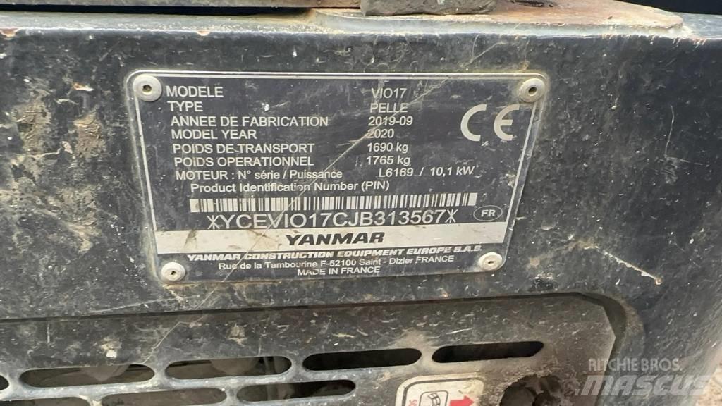 Yanmar Vio 17 حفارات صغيرة أقل من 7 طن (حفارات صغيرة)