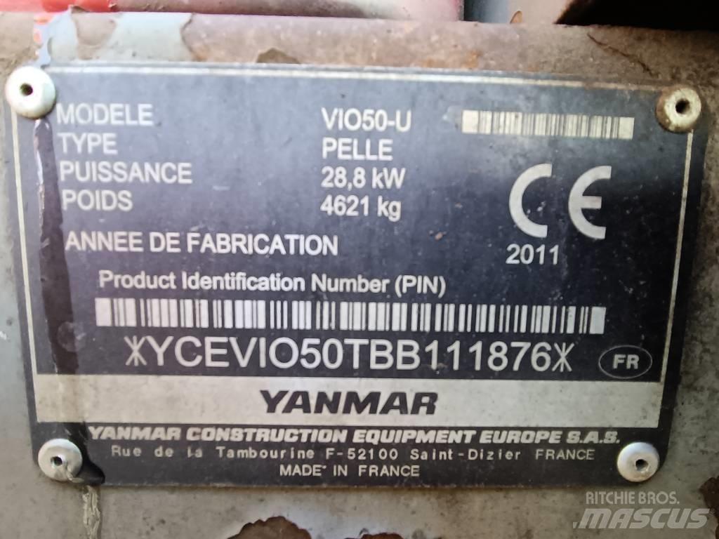 Yanmar Vio 50 حفارات صغيرة أقل من 7 طن (حفارات صغيرة)