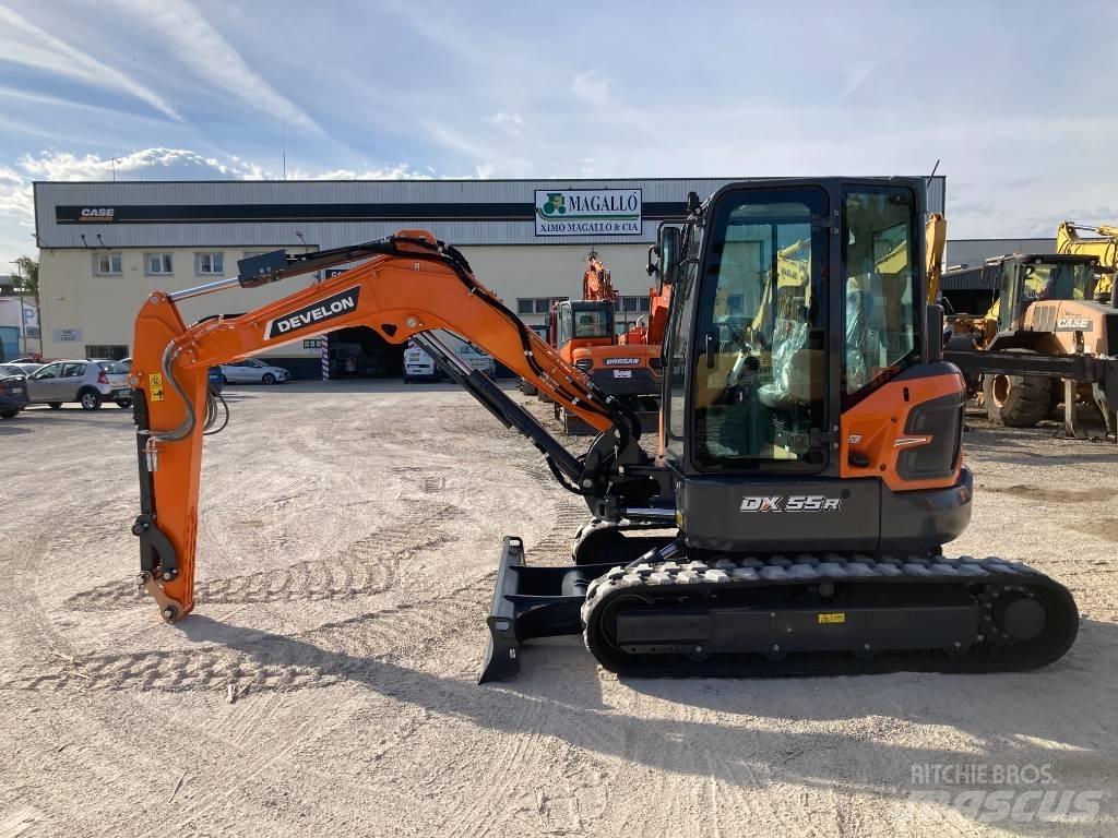 Develon DX 55 R-7 حفارات صغيرة أقل من 7 طن (حفارات صغيرة)
