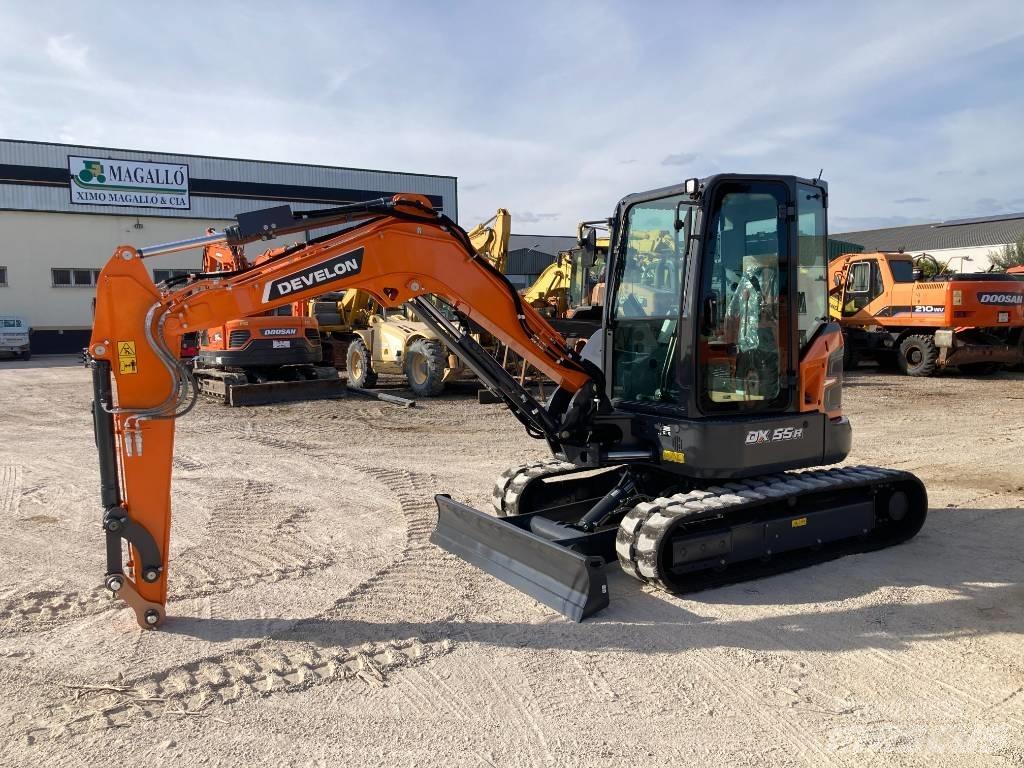 Develon DX 55 R-7 حفارات صغيرة أقل من 7 طن (حفارات صغيرة)