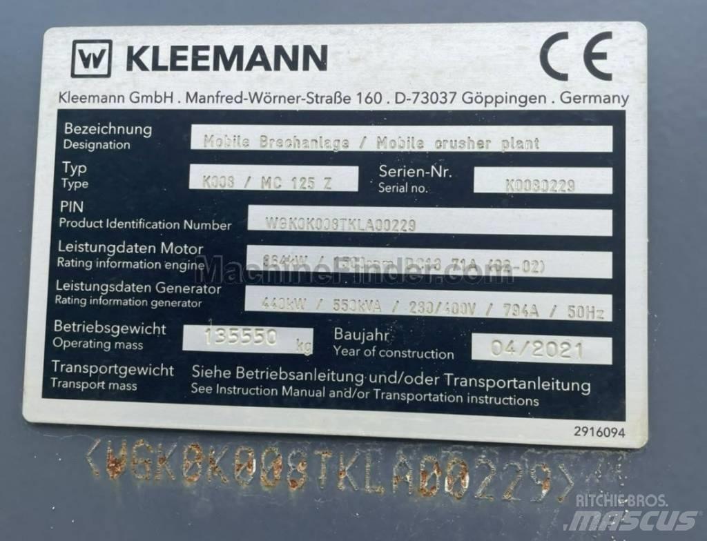 Kleemann MC125Z الكسارات المتنقلة