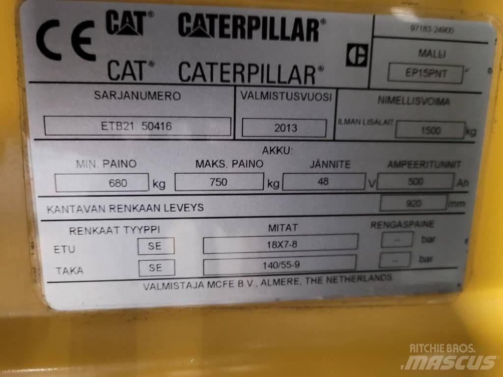CAT EP15PNT شاحنات ذات رافعات شوكية تعمل بالكهرباء
