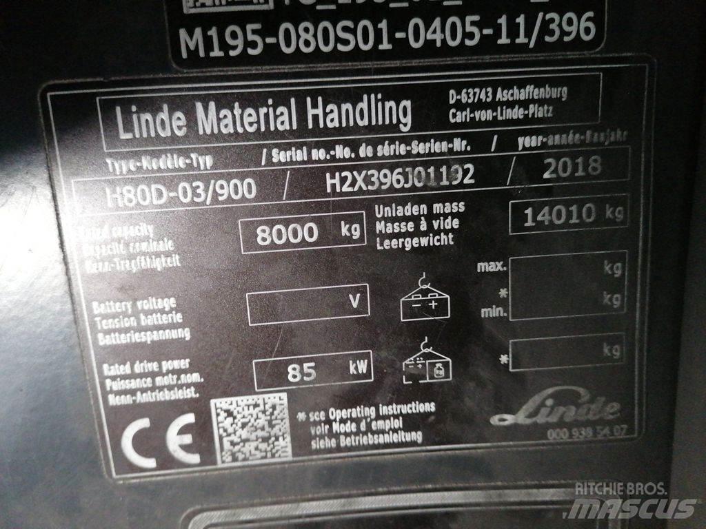 Linde H80D-03/900 شاحنات الديزل