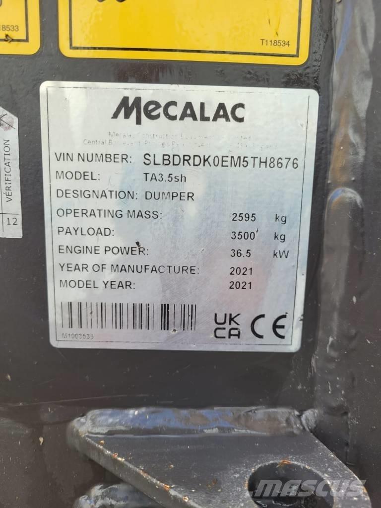 Mecalac TA 3.5 عربات نقل قلابة للمواقع