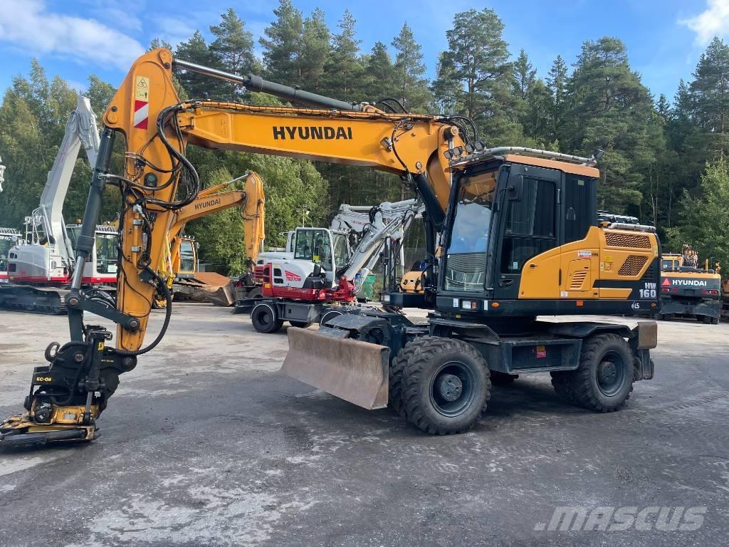 Hyundai HW 160 حفارات بعجل