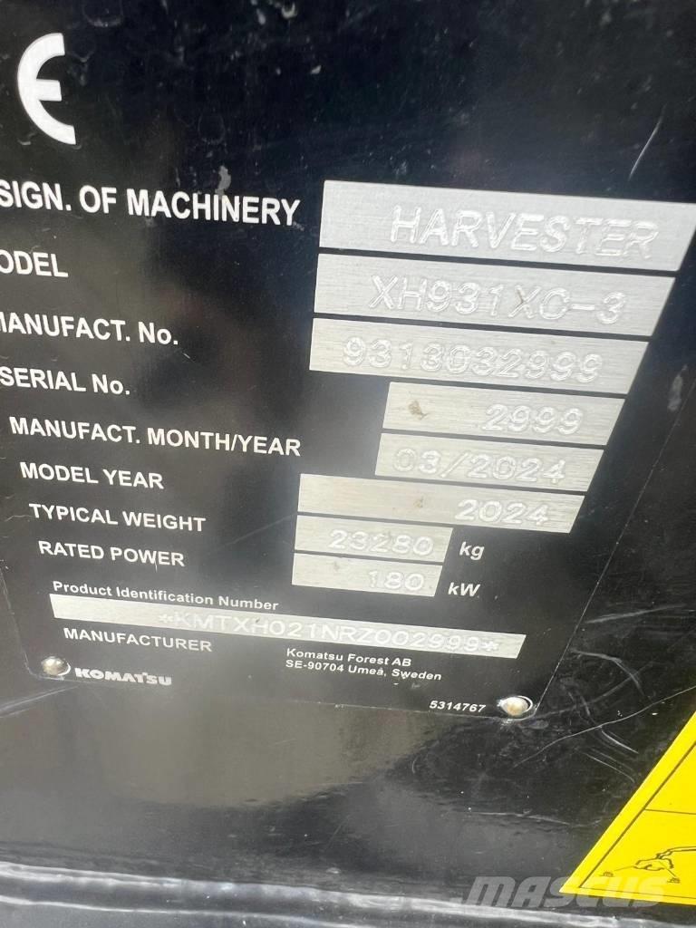 Komatsu 931 XC حصادات