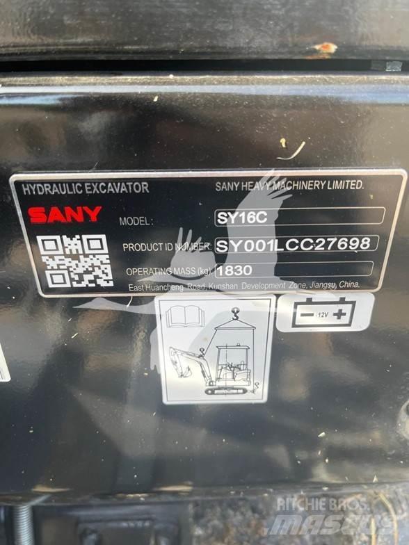 Sany SY16C حفارات صغيرة أقل من 7 طن (حفارات صغيرة)