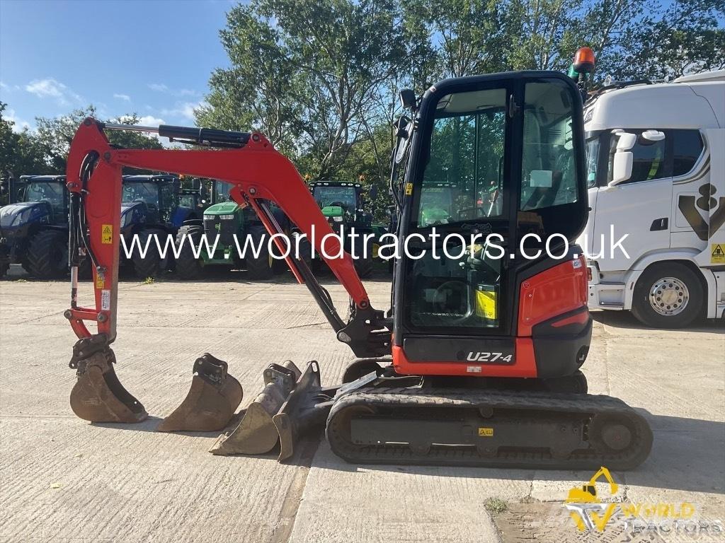 Kubota U 27-4 حفارات صغيرة أقل من 7 طن (حفارات صغيرة)