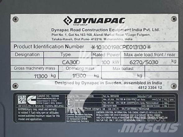 Dynapac CA30D مداحل أحادية الأسطوانة