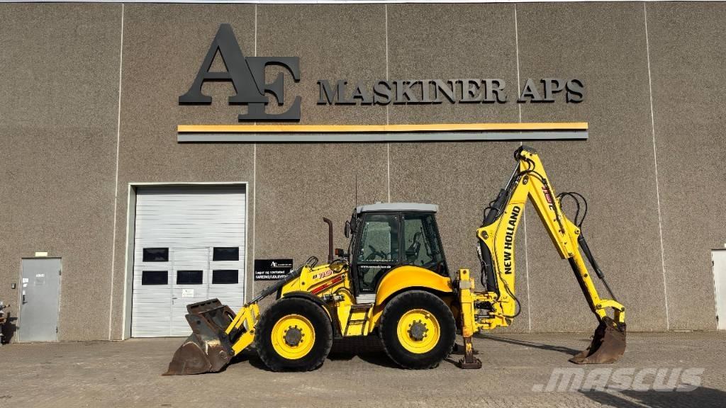 New Holland B 115 C لوادر ذات جرافات عكسية