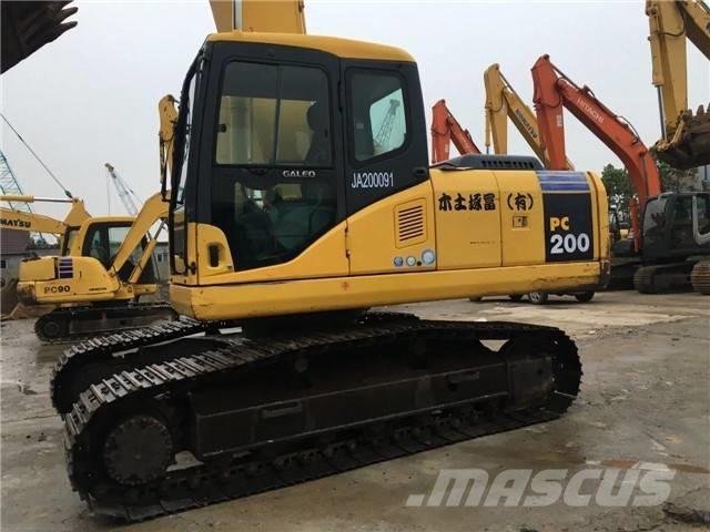 Komatsu pc200-7 حفارات زحافة